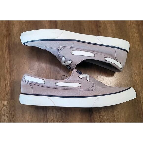 Sperry Top‑Sider Pier Boat Light Gray Canvas Women’s Size 8.5 M – GUC - Picture 4 of 9